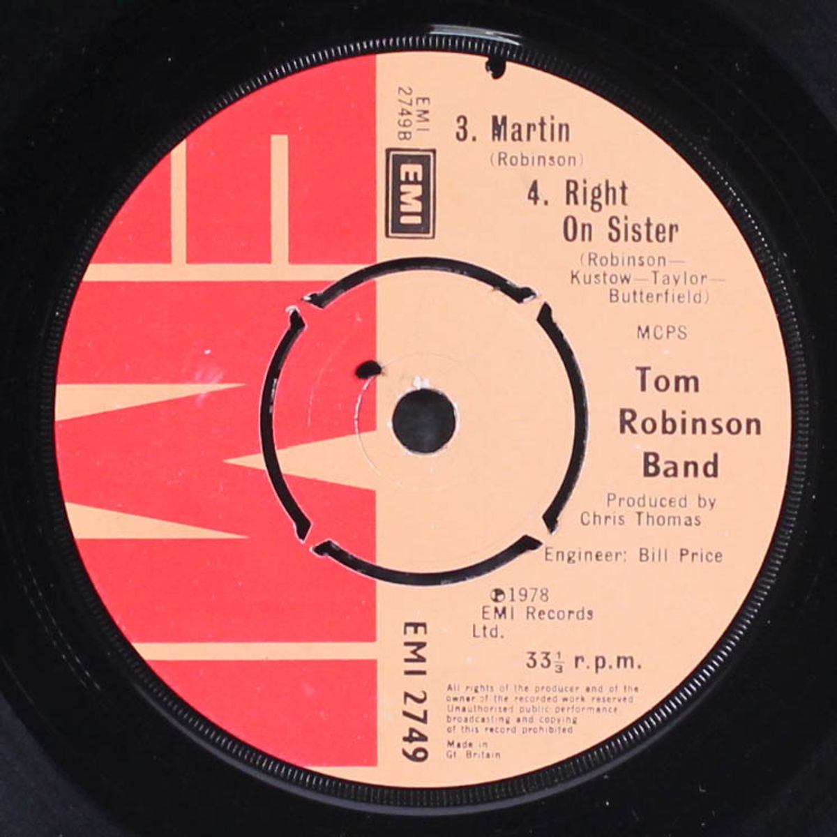 don't take no for an answer +3 by TOM ROBINSON BAND
