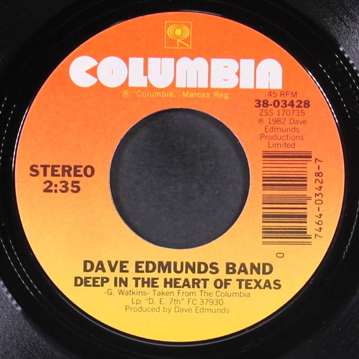 run rudolph run / deep in the heart of texas by DAVE EDMUNDS BAND