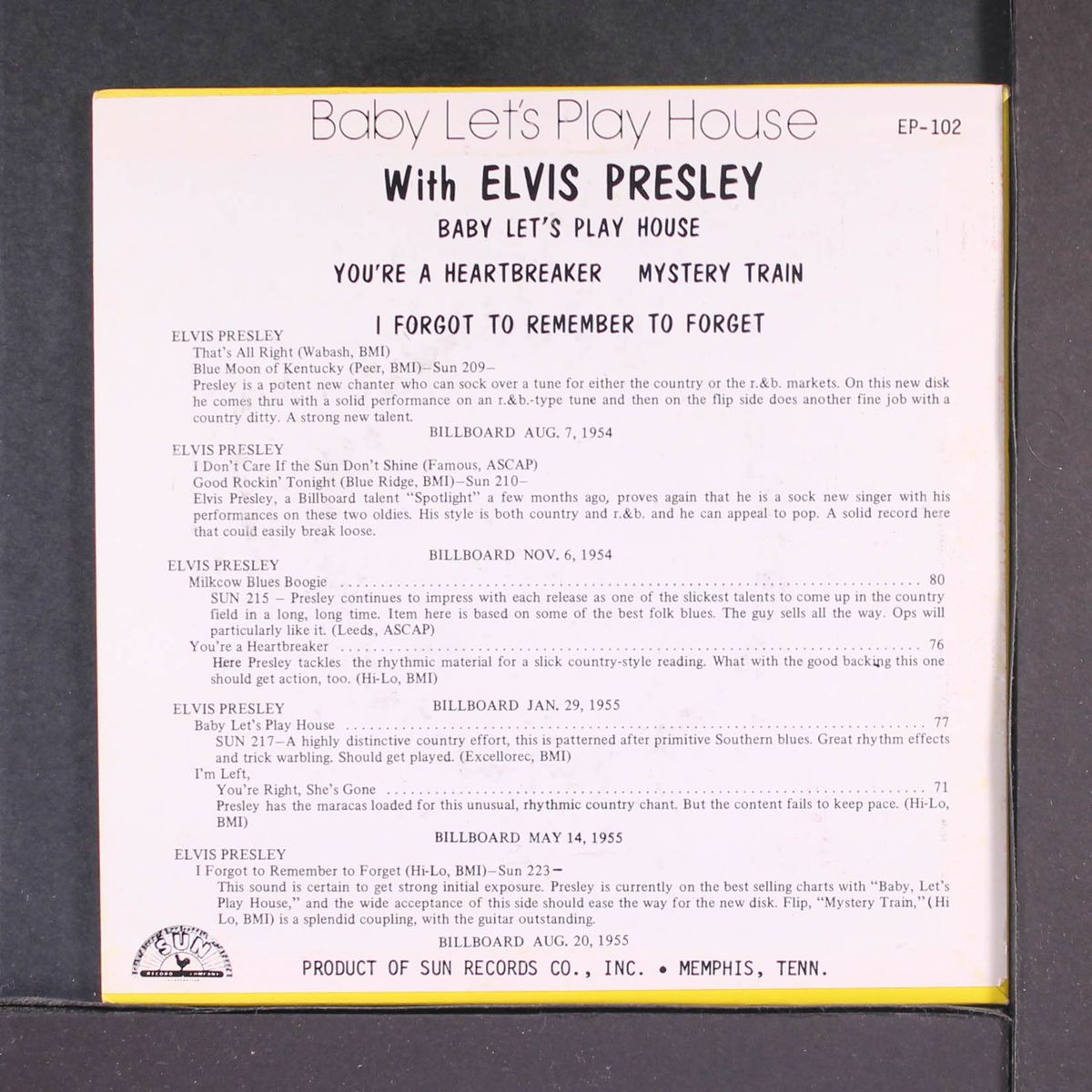 baby let's play house by ELVIS PRESLEY