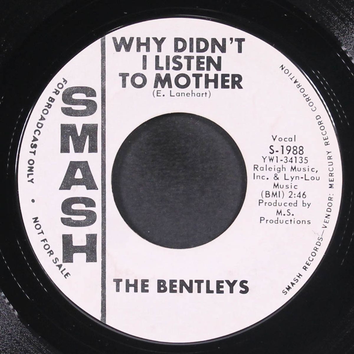 why didn't i listen to mother / did anybody lose a tear by BENTLEYS