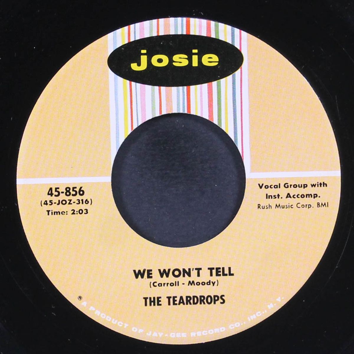 we won't tell / al chier di luna by TEARDROPS