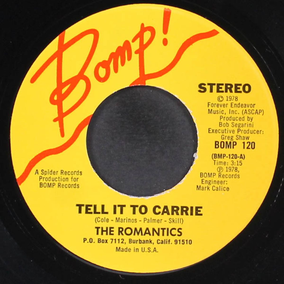 tell it to carrie / first in line by ROMANTICS
