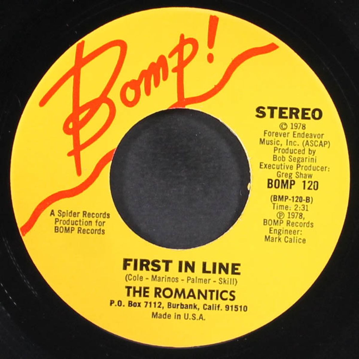 tell it to carrie / first in line by ROMANTICS