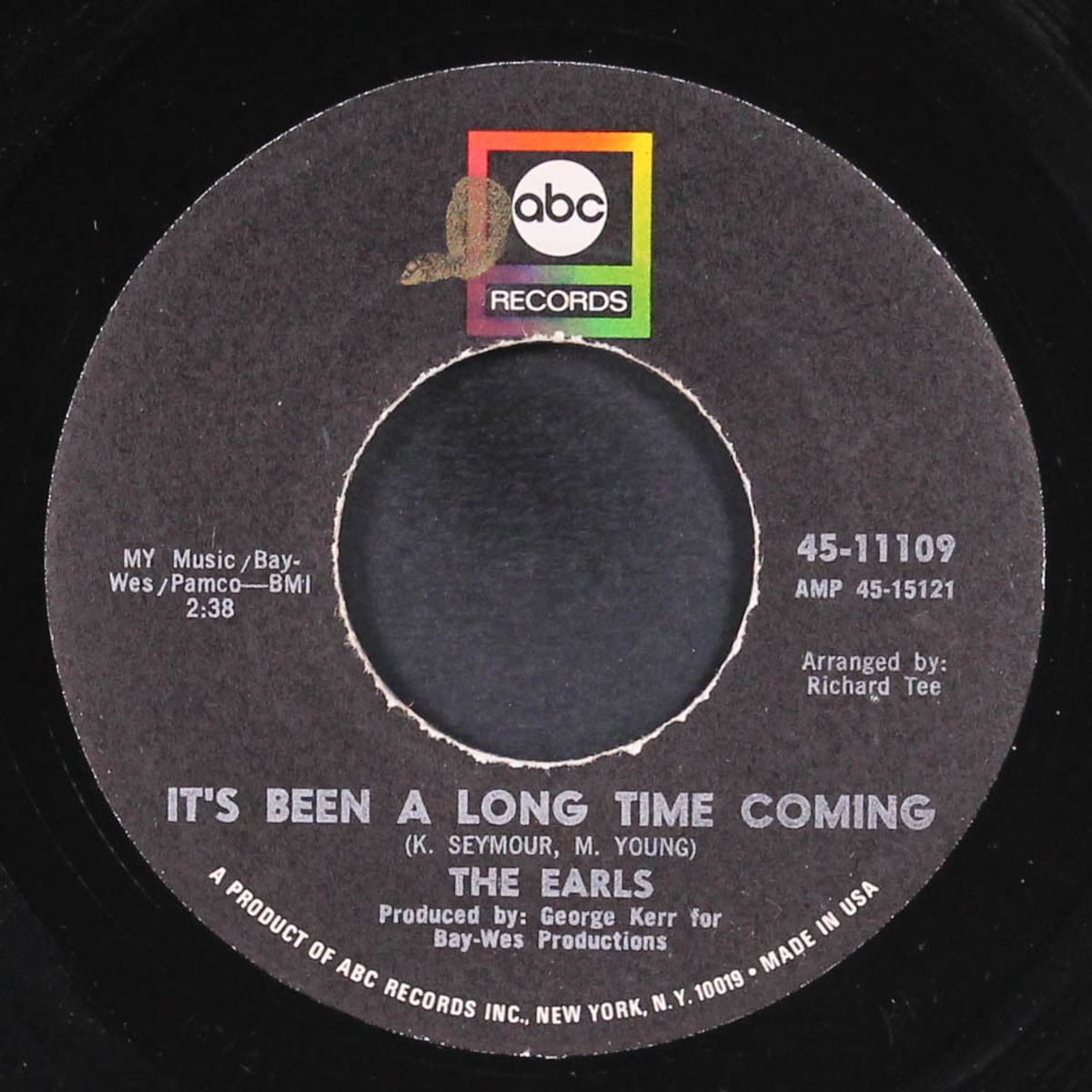 my lonely lonely room / it's been a long time coming by EARLS