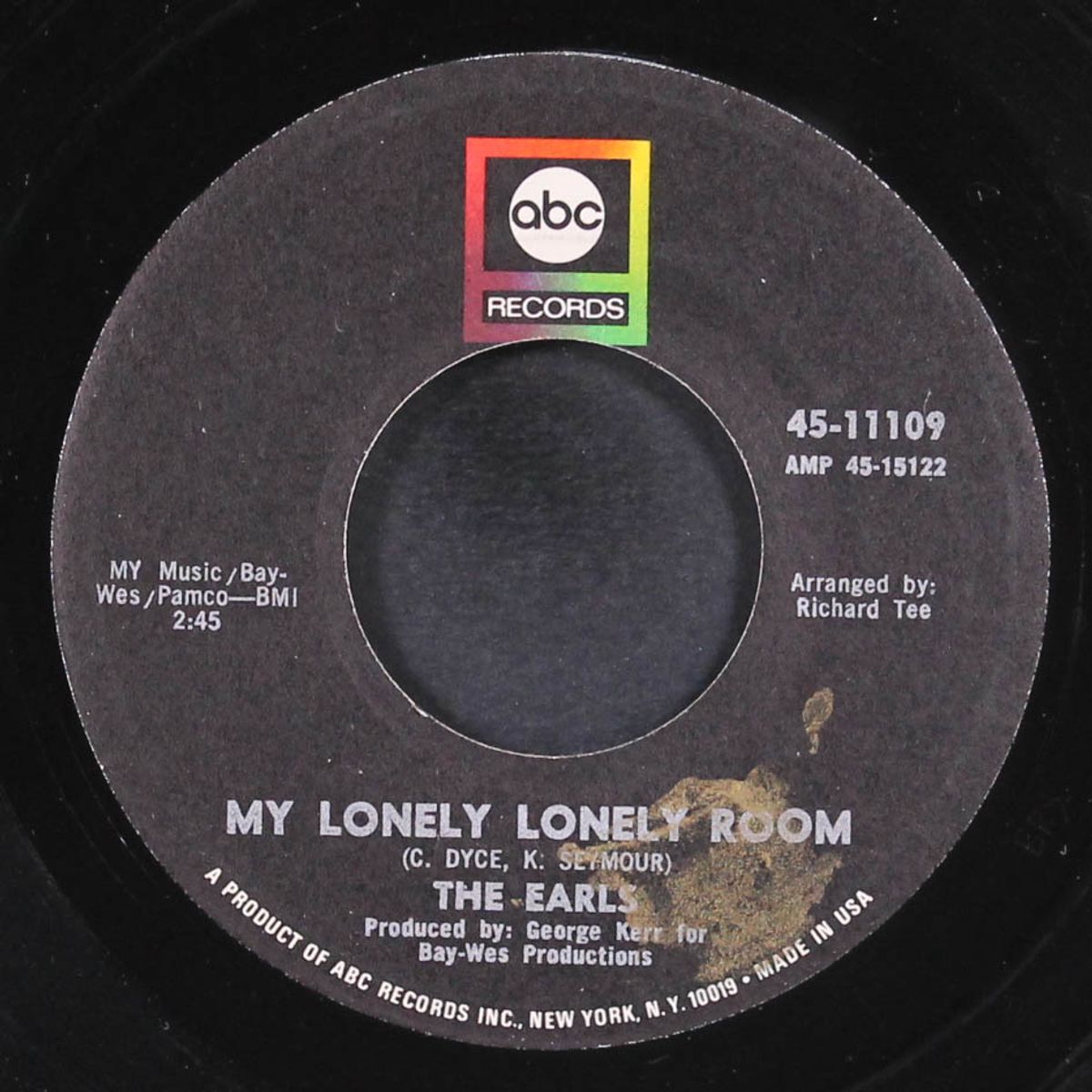 my lonely lonely room / it's been a long time coming by EARLS