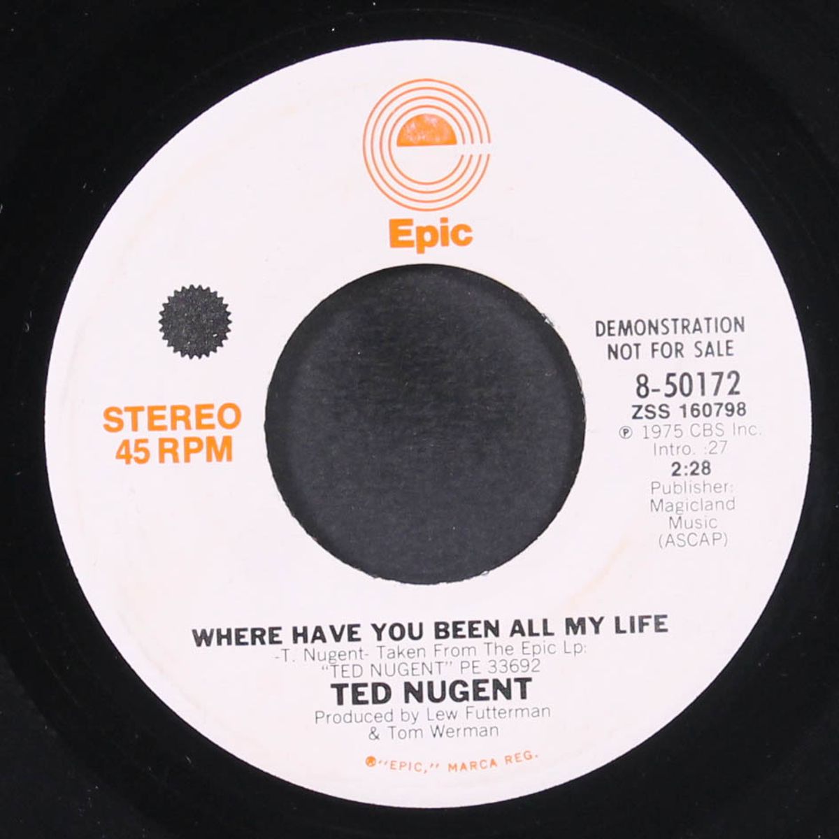 where have you been all my life / mono by TED NUGENT