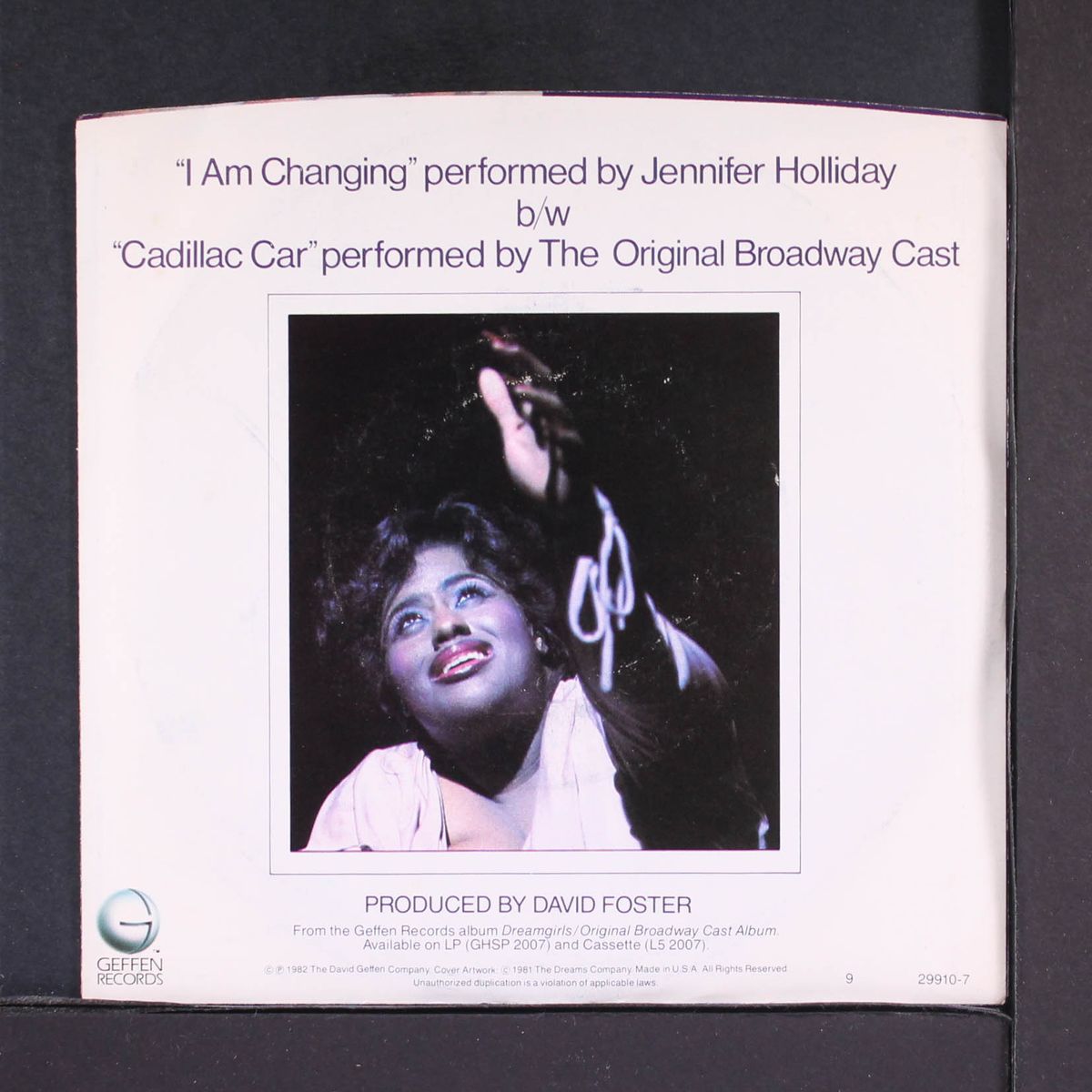 i am changing / cadillac car (performed by original broadway cast) by JENNIFER HOLLIDAY