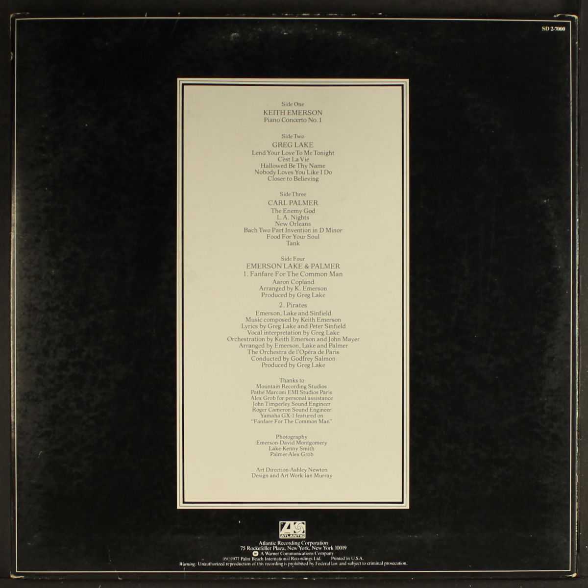 works, vol. 1 by EMERSON, LAKE & PALMER