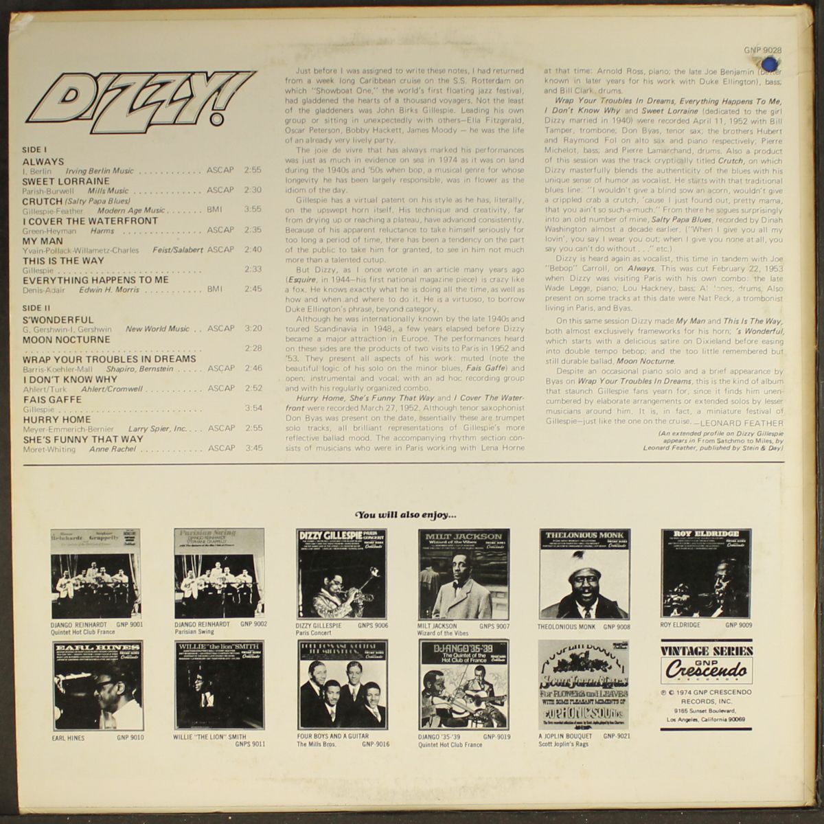 dizzy! by DIZZY GILLESPIE
