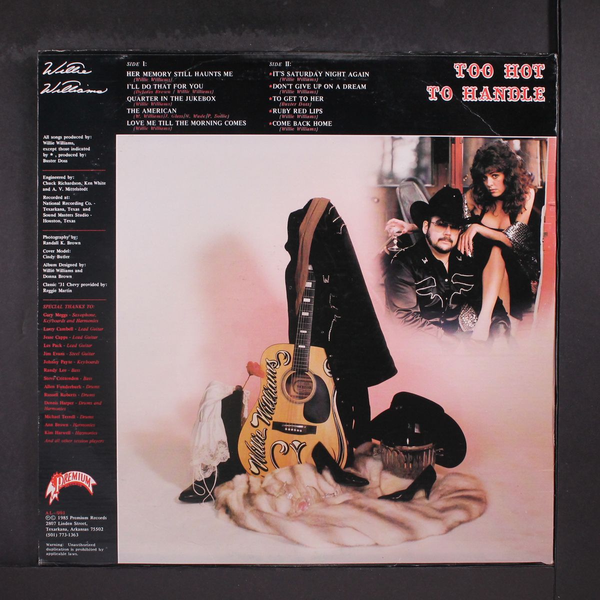 too hot to handle by WILLIE WILLIAMS