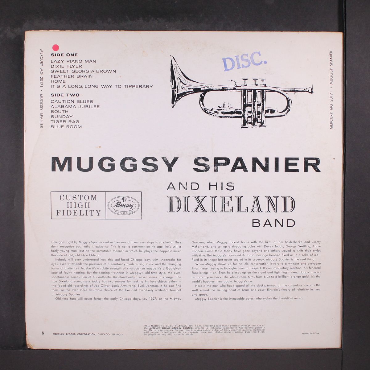 and his dixieland band by MUGGSY SPANIER