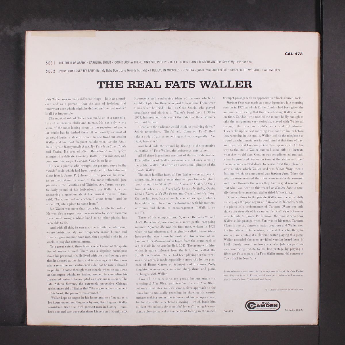 the real by FATS WALLER