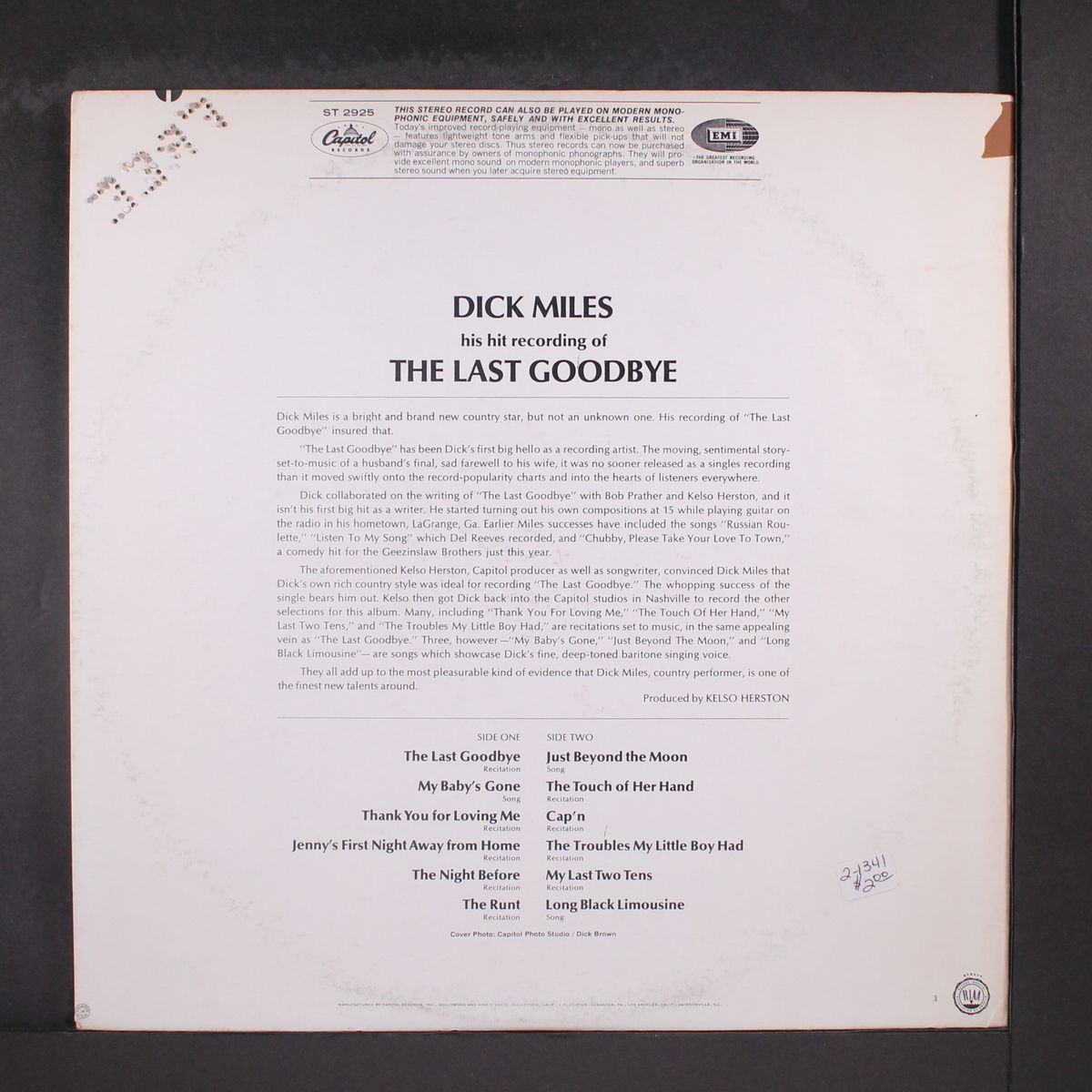 the last goodbye by DICK MILES