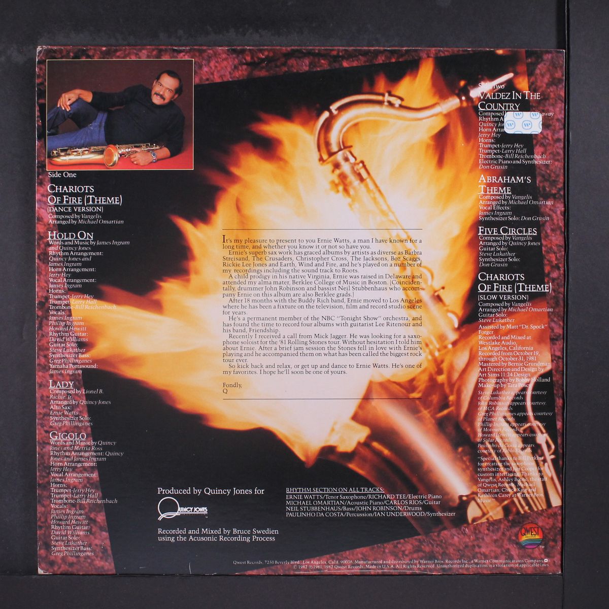 chariots of fire by ERNIE WATTS
