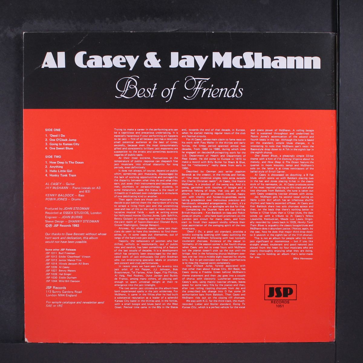 best of friends by AL CASEY & JAY MCSHANN
