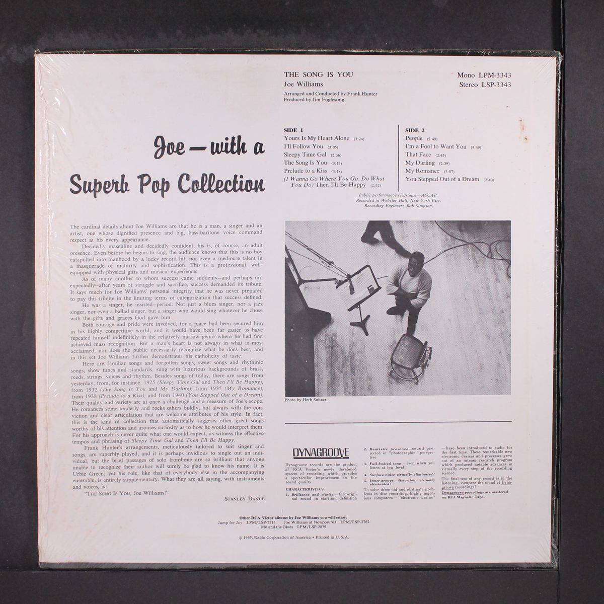 the song is you by JOE WILLIAMS