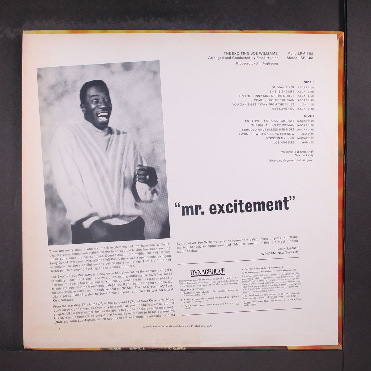 the exciting by JOE WILLIAMS