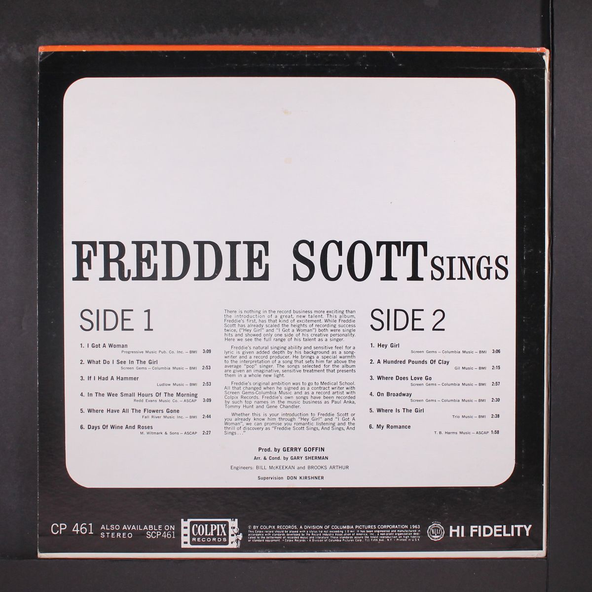 sings by FREDDIE SCOTT