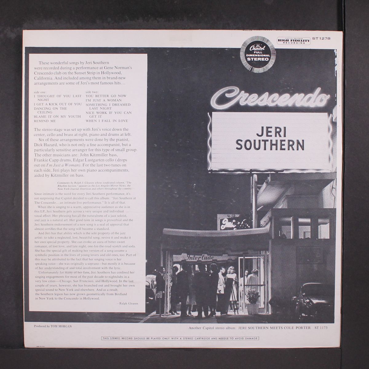 at the crescendo by JERI SOUTHERN