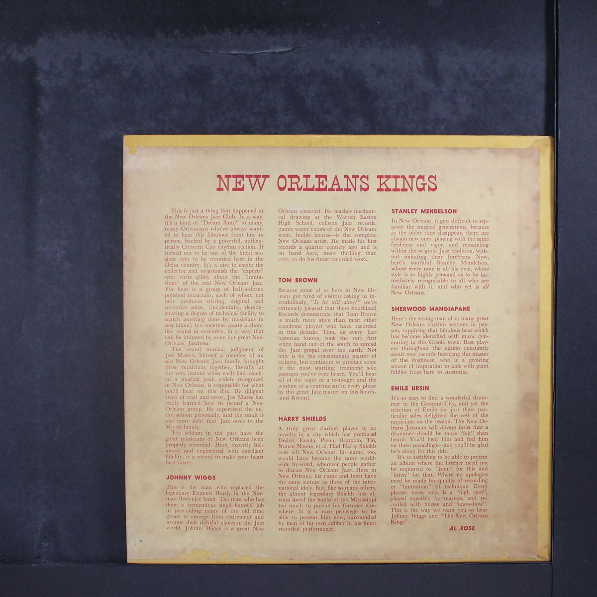 & his new orleans kings by JOHNNY WIGGS