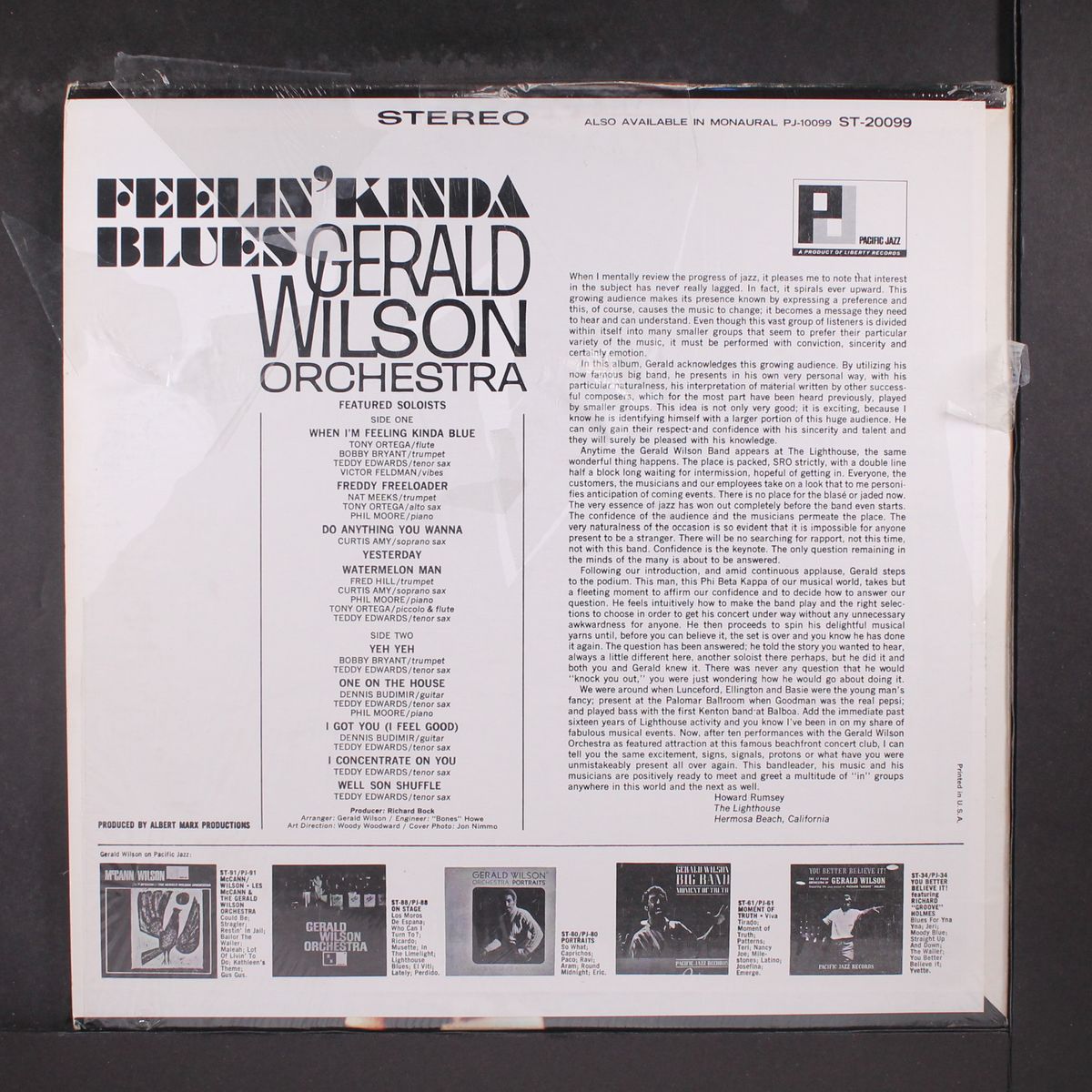 feelin' kinda blues by GERALD WILSON