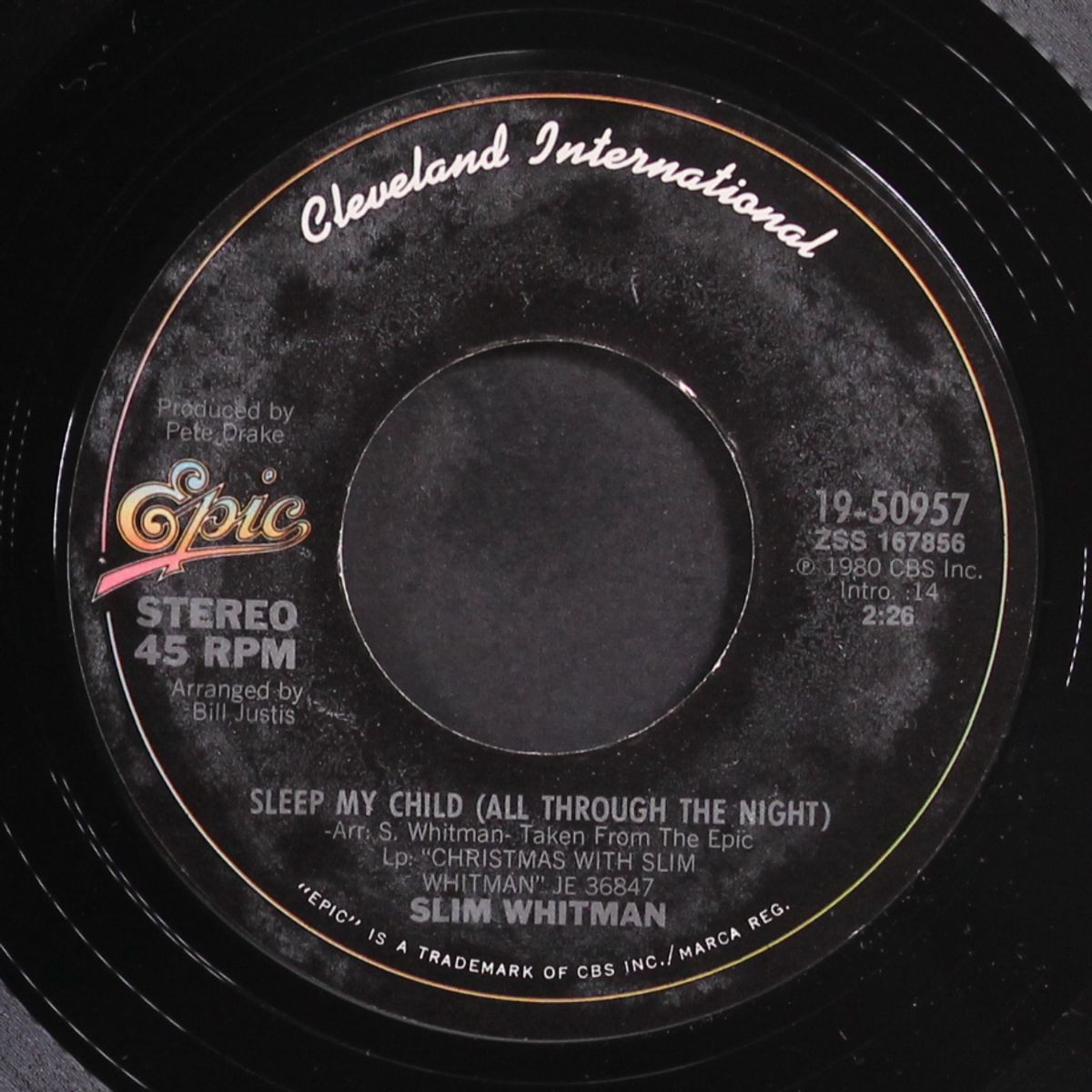 where is the christ in christmas / sleep my child by SLIM WHITMAN