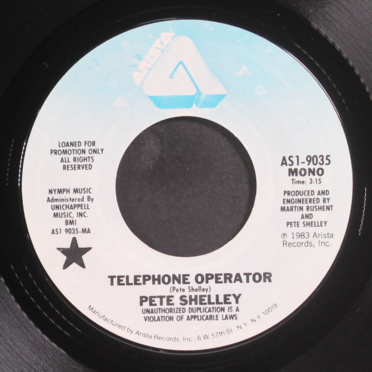 telephone operator / mono by PETE SHELLEY