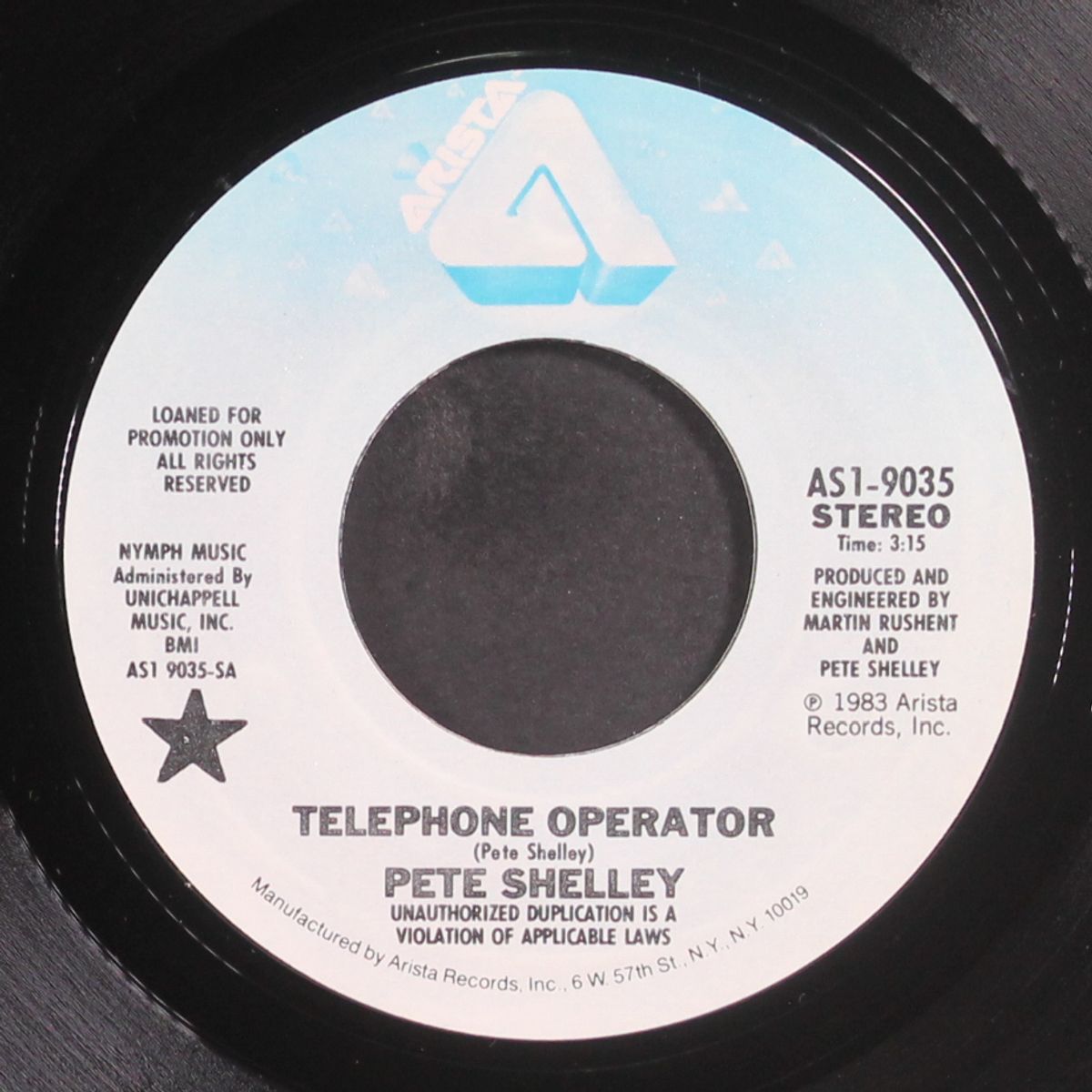 telephone operator / mono by PETE SHELLEY