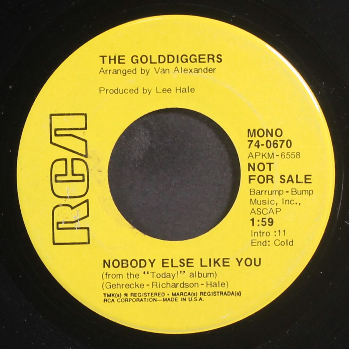 an a-flat cricket and a b-flat frog / nobody else like you by GOLDDIGGERS