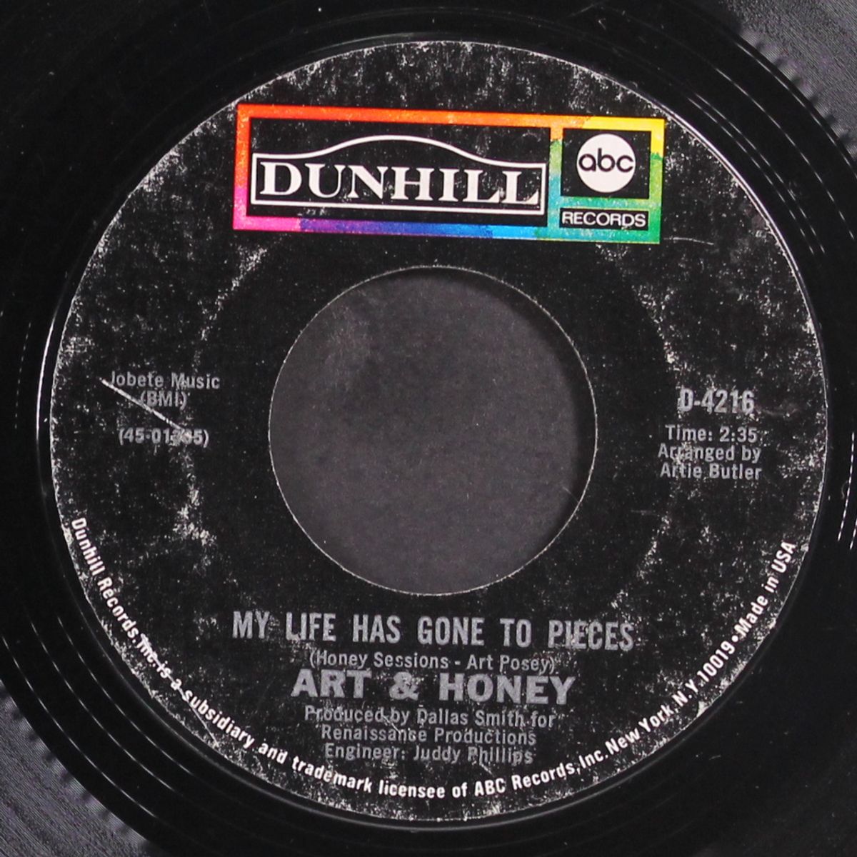 shake well before you use me / my life has gone to pieces by ART & HONEY