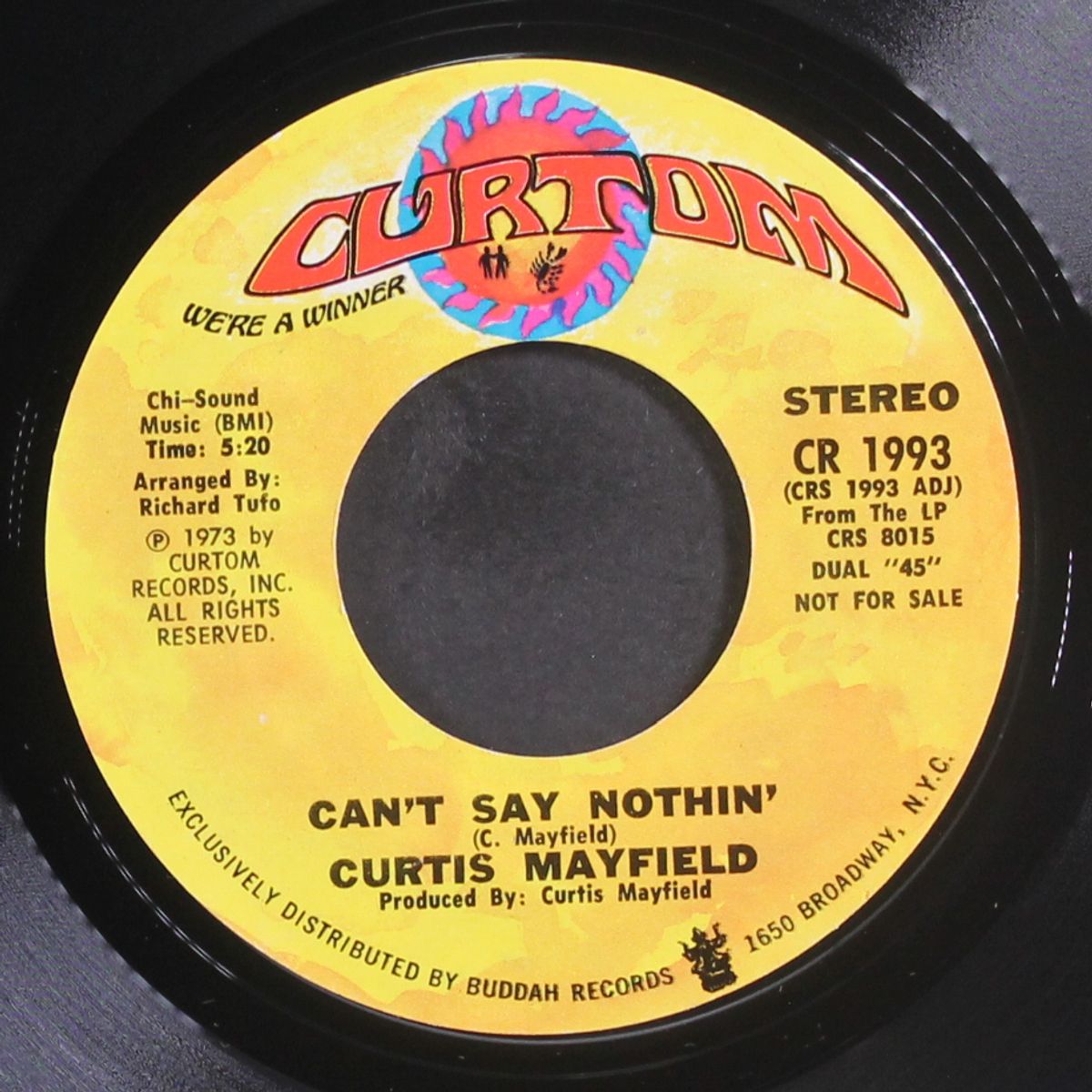 can't say nothin' / short by CURTIS MAYFIELD