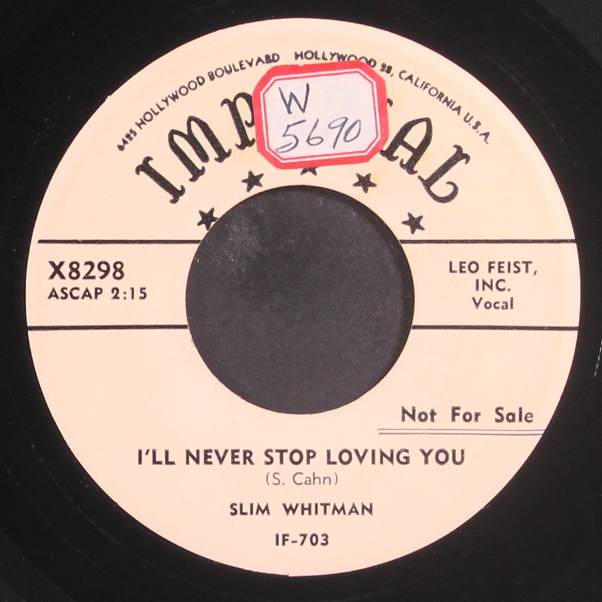 i'll never stop loving you by SLIM WHITMAN