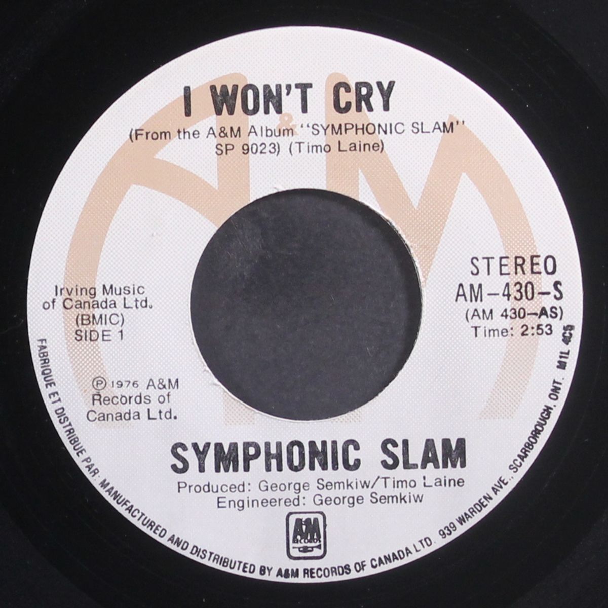 i won't cry / fold back by SYMPHONIC SLAM
