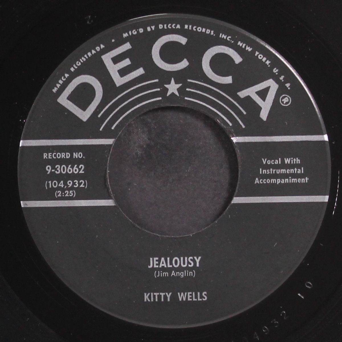 i can't help wondering by KITTY WELLS