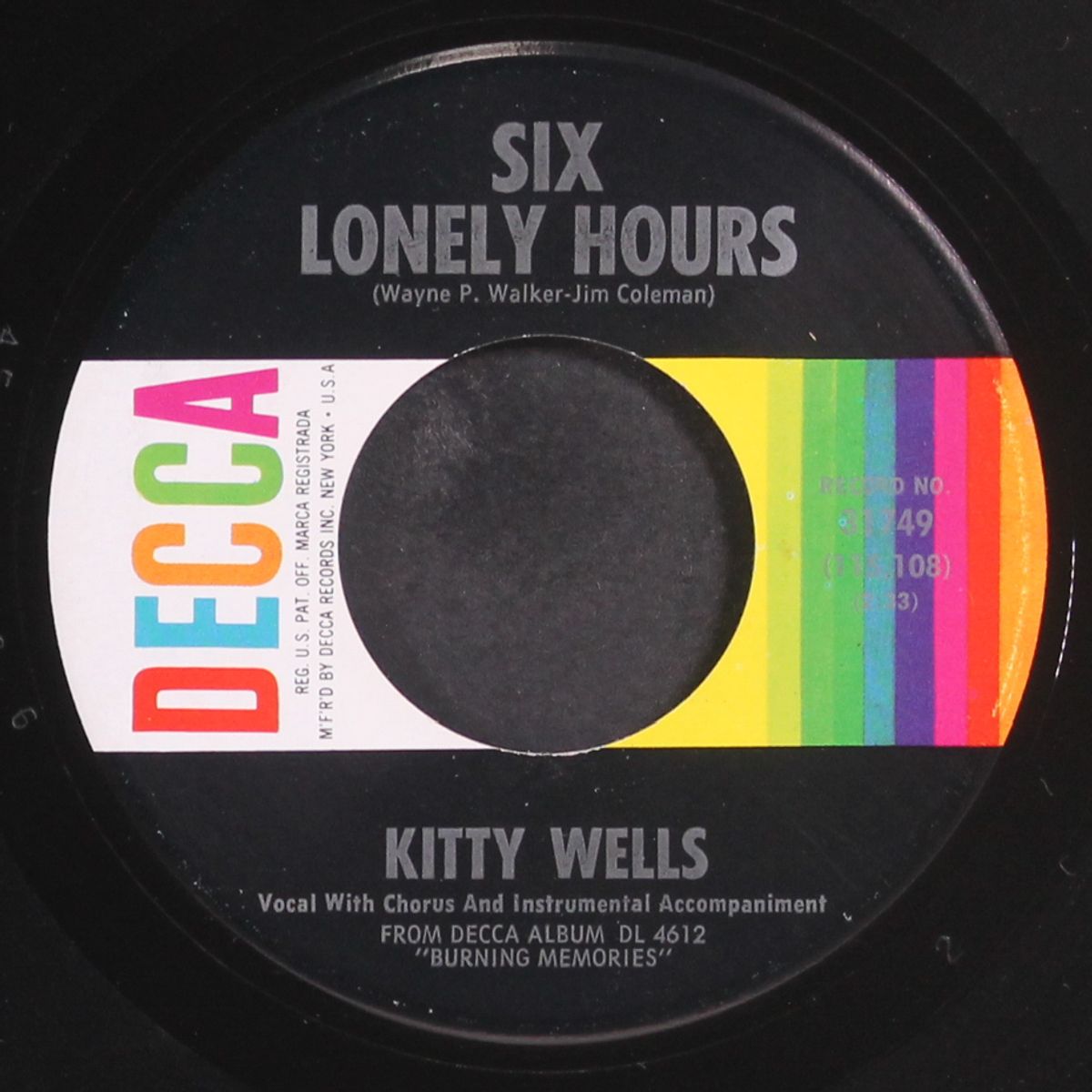 you don't hear by KITTY WELLS