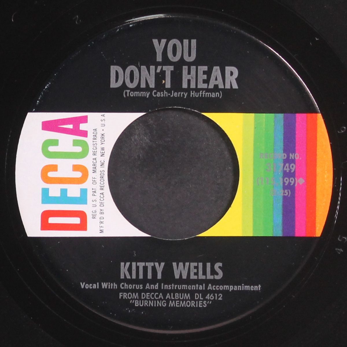 you don't hear by KITTY WELLS