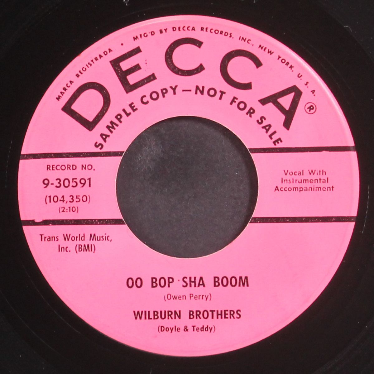 oo bop sha boom by WILBURN BROTHERS