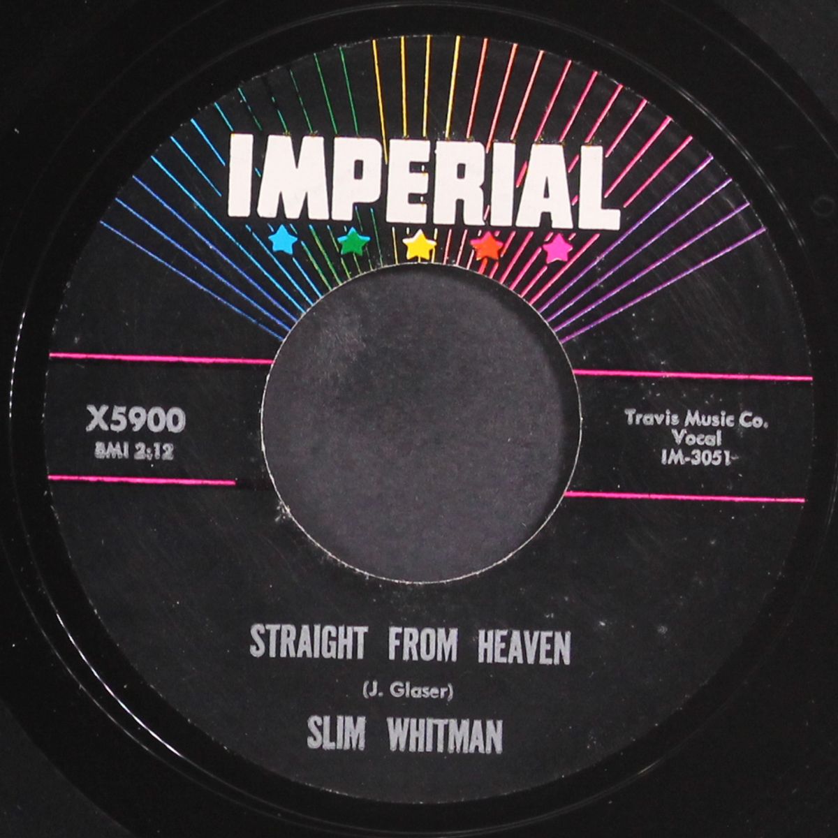 straight from heaven / the wayward wind by SLIM WHITMAN