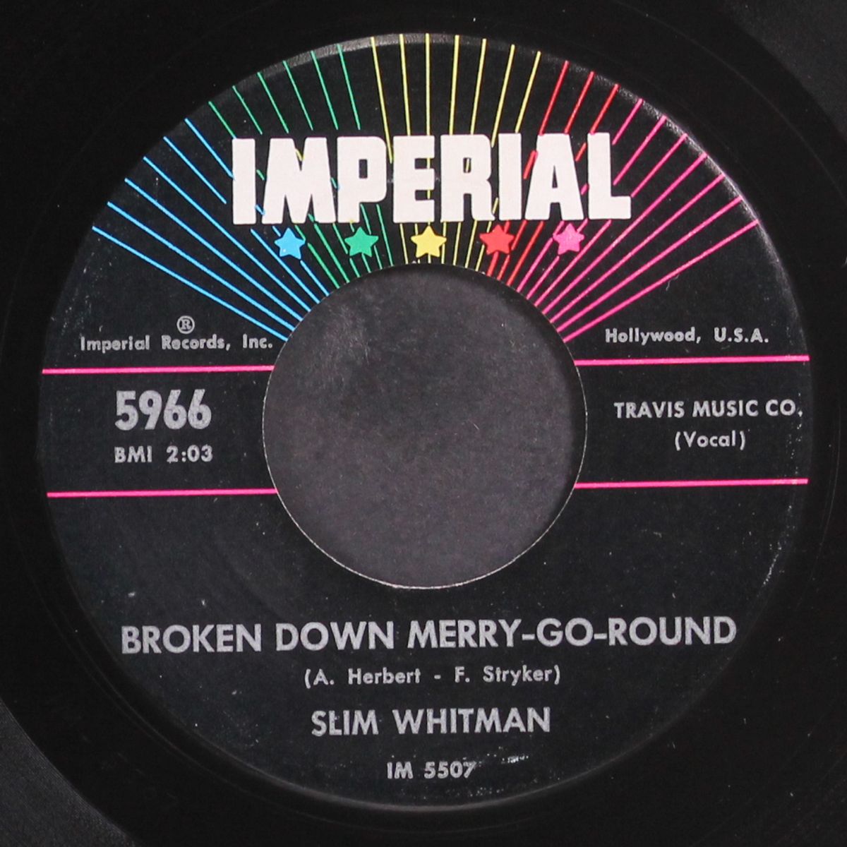 broken down merry-go-round by SLIM WHITMAN