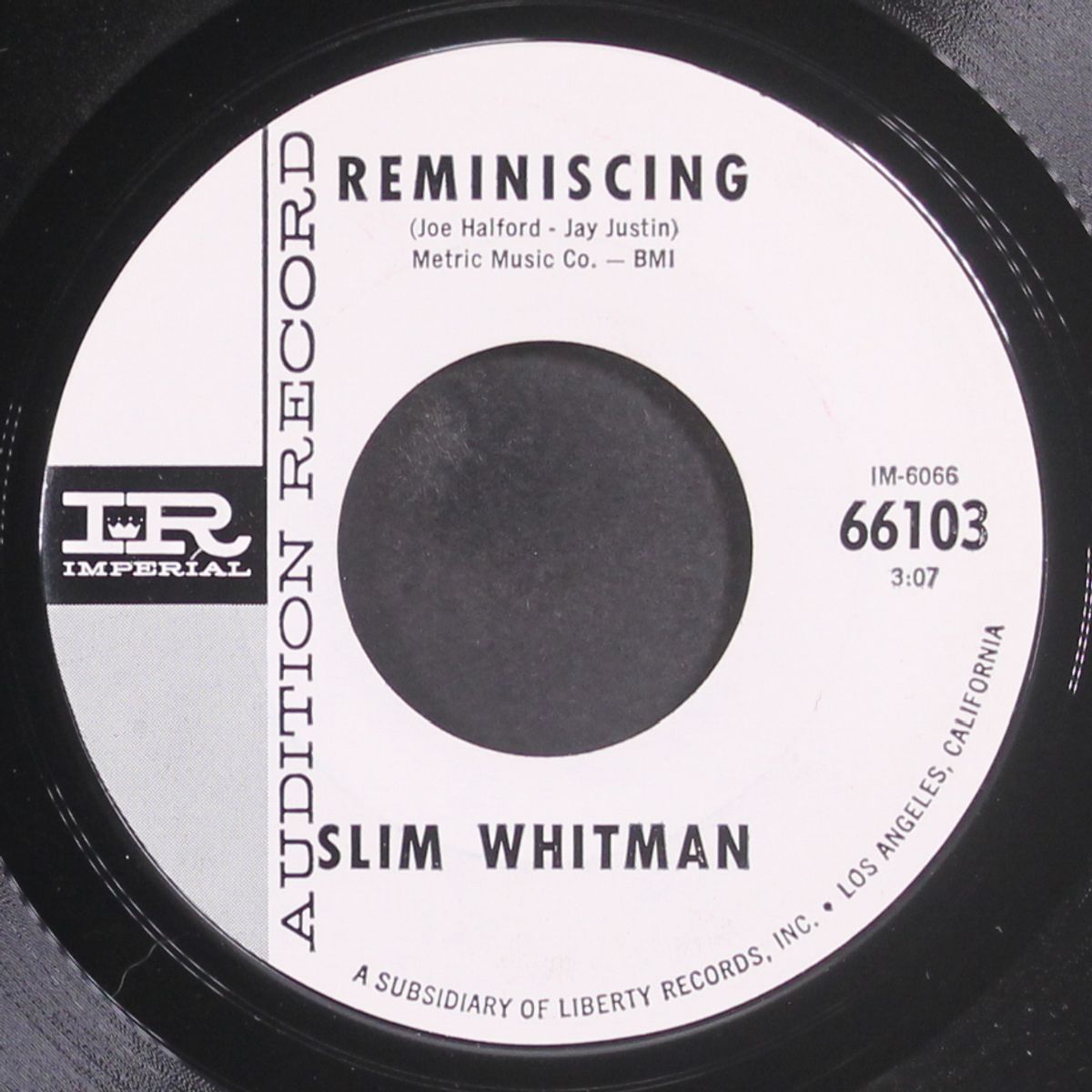reminiscing / same by SLIM WHITMAN