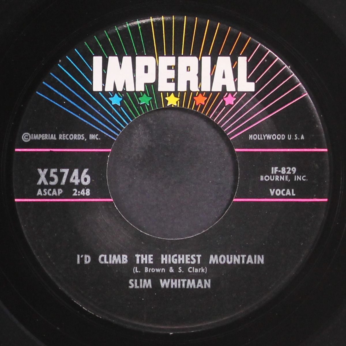 i'd climb the highest mountain by SLIM WHITMAN