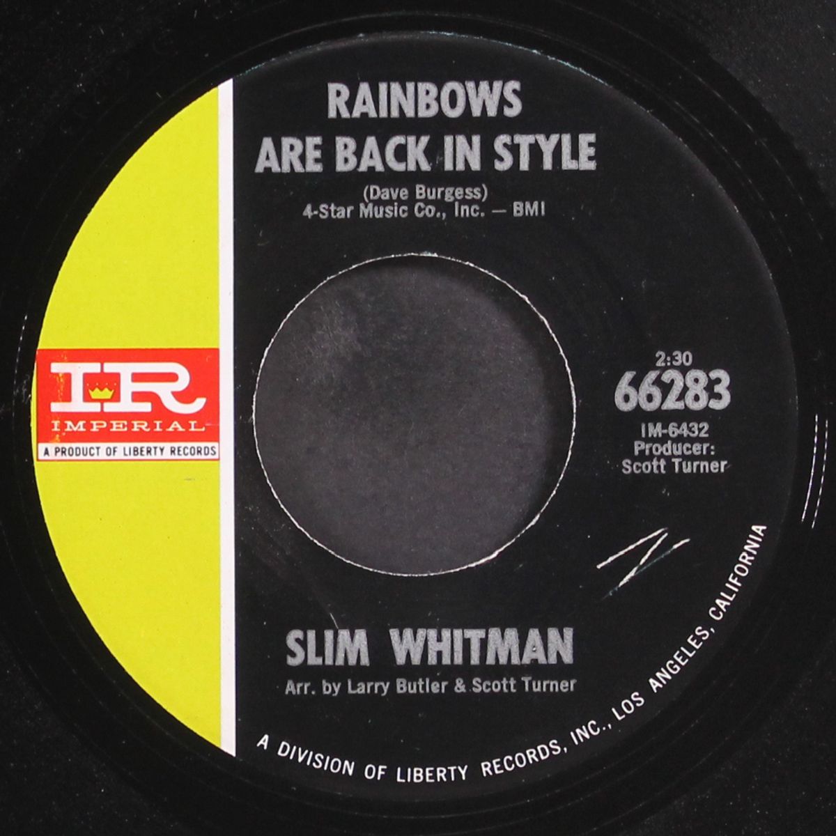 rainbows are back in style by SLIM WHITMAN