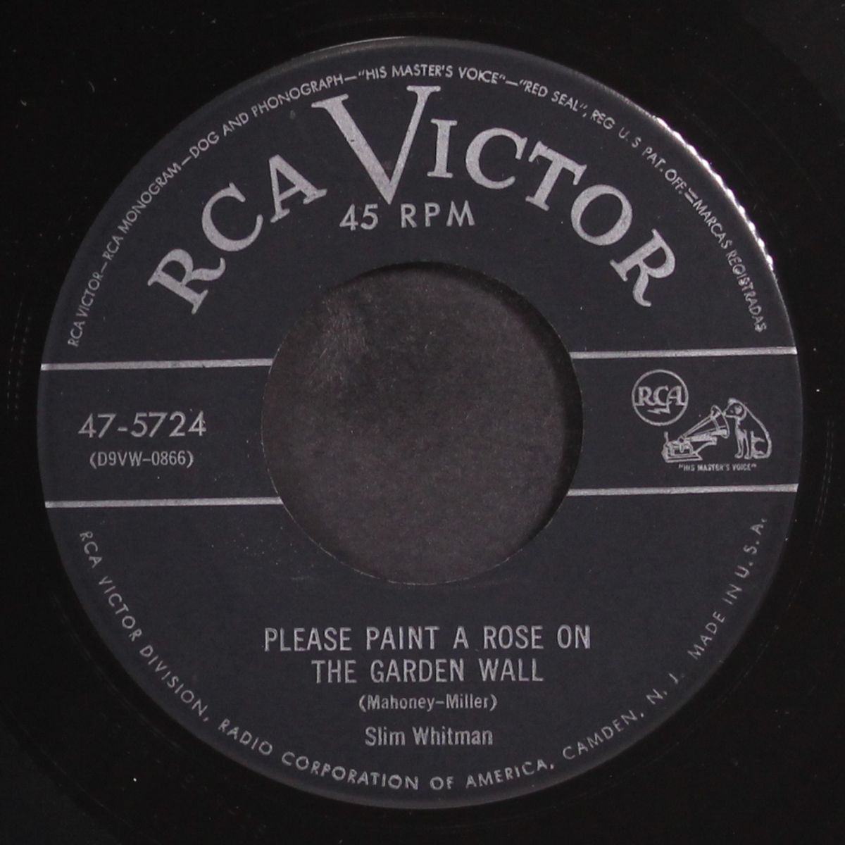 i'll never pass this way again / please paint a rose on the garden wal by SLIM WHITMAN