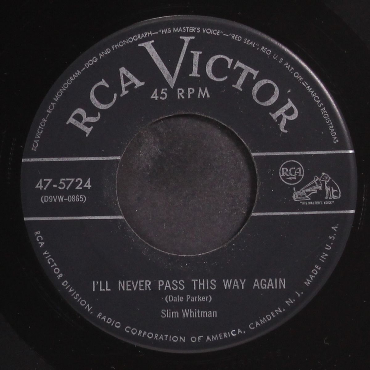 i'll never pass this way again / please paint a rose on the garden wal by SLIM WHITMAN