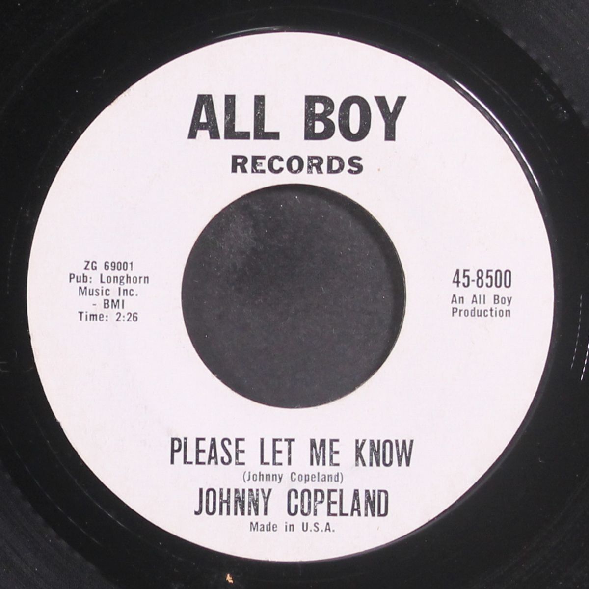 please let me know / hear what i said by JOHNNY COPELAND