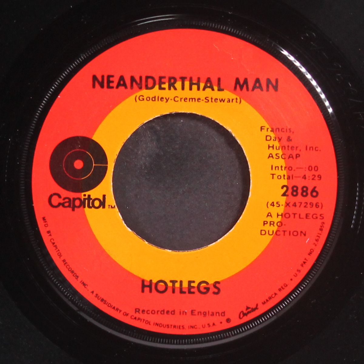 neanderthal man / you didn't like it, because you didn't think of it by HOTLEGS