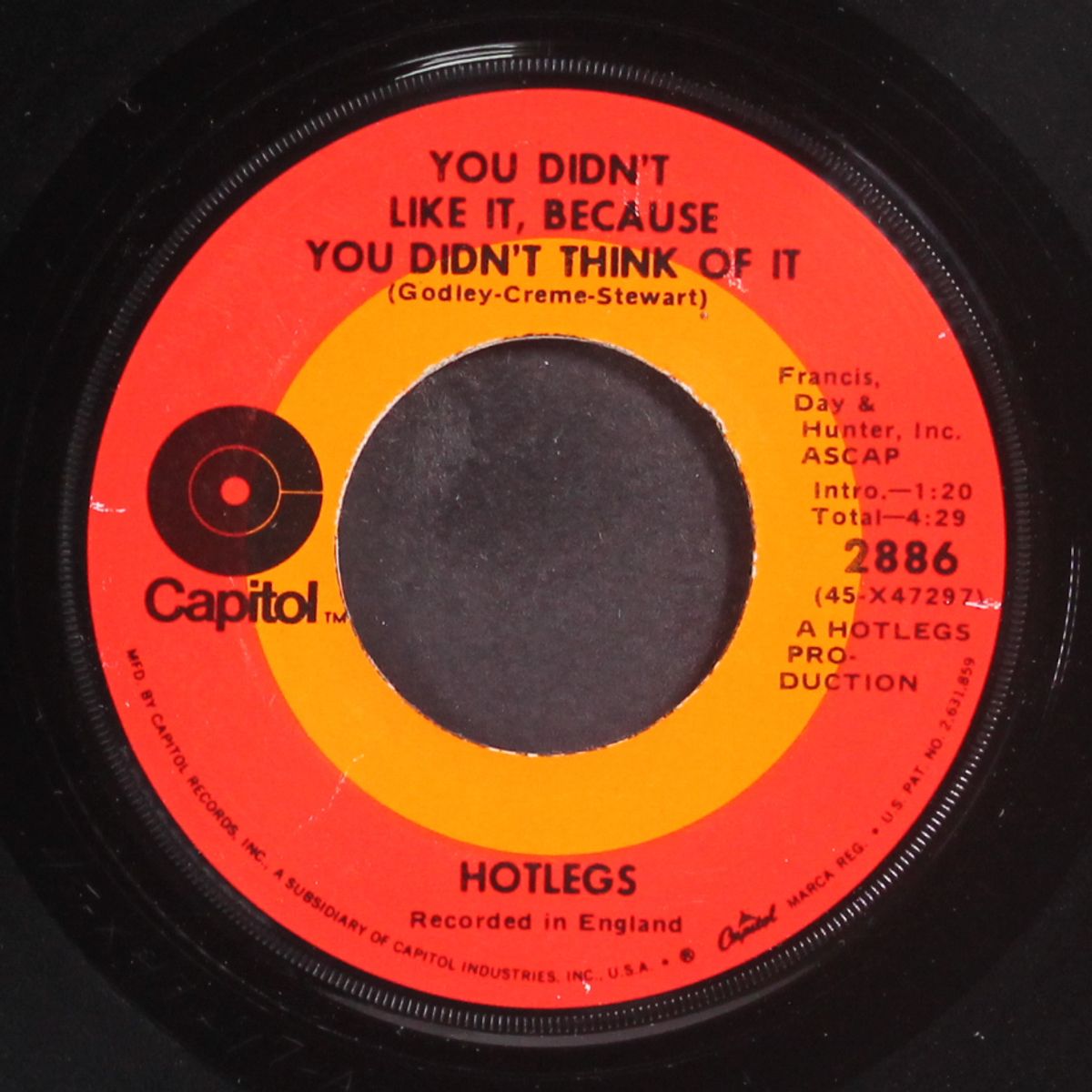 neanderthal man / you didn't like it, because you didn't think of it by HOTLEGS