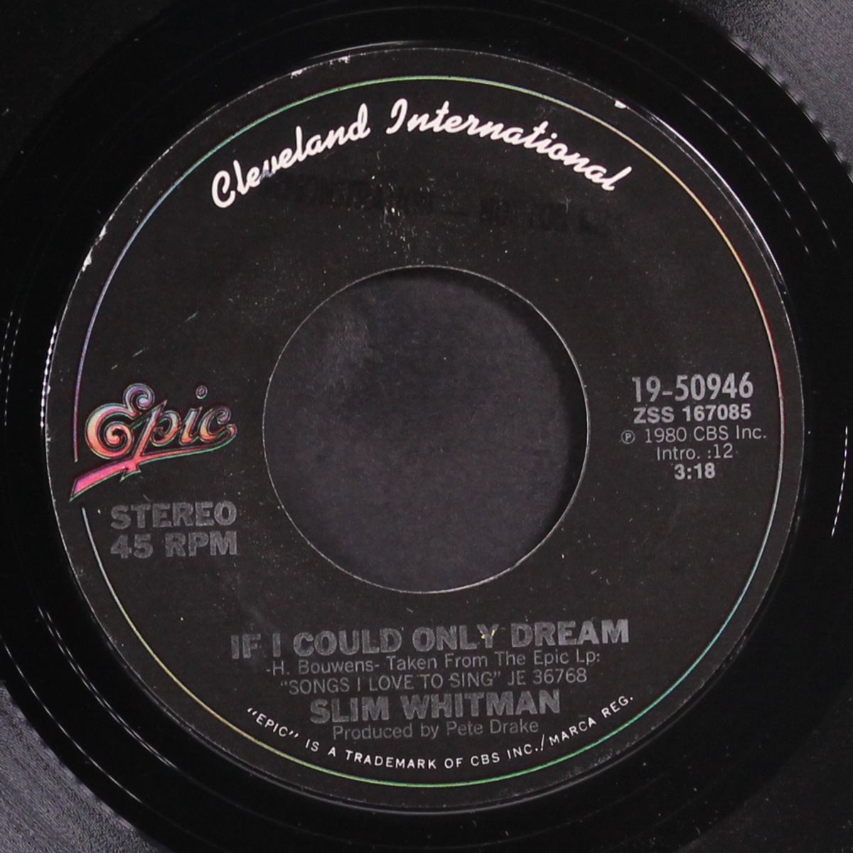 if i could only dream by SLIM WHITMAN