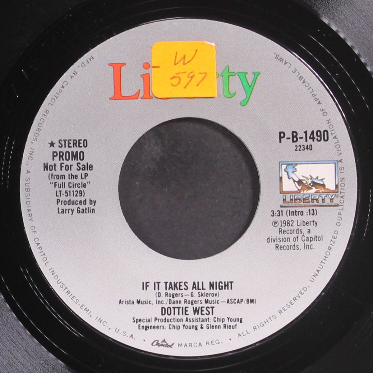 if it takes all night / same by DOTTIE WEST