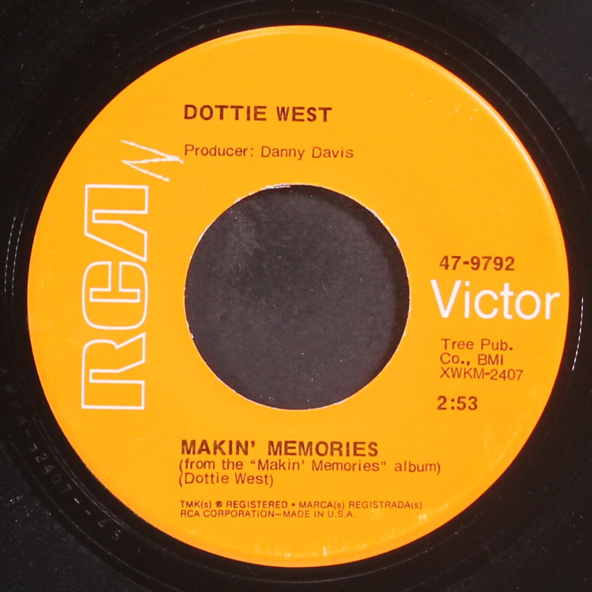 i heard our song by DOTTIE WEST